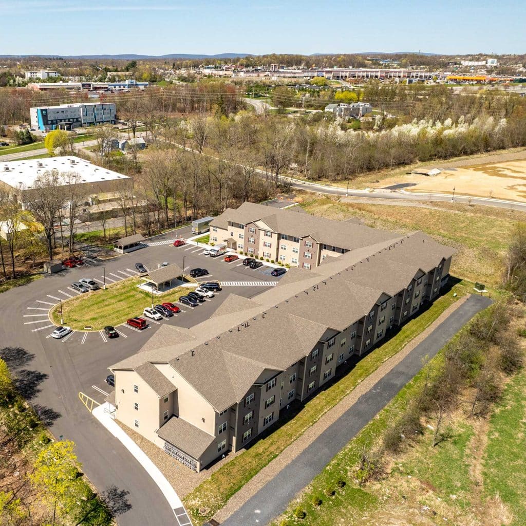 Middletown NY Slatewood Apartments Aerial View