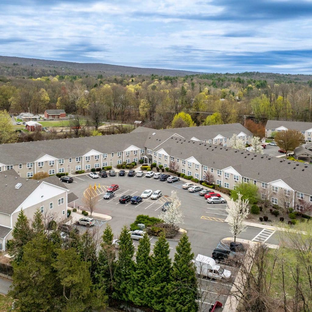 Port Jervis NY Waters Edge Communal Aerial View